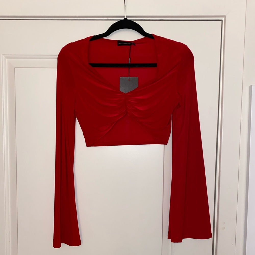PLT Long Sleeve crop top